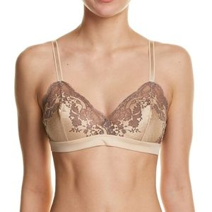 Wacoal lace bralette, brown 32C/D
